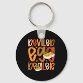 Retro Deviled Egg Er Thanksgiving Dinner Funny Sleutelhanger (Voorkant)