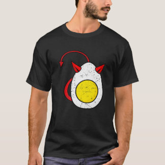Retro Deviled Egg Funny Halloween Costume Mannen W T-shirt