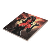 Retro Devilish  Pin-up Tegeltje (Zijkant)