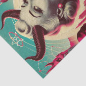 Retro Devilish Woman Collage Tissuepapier (Detail)