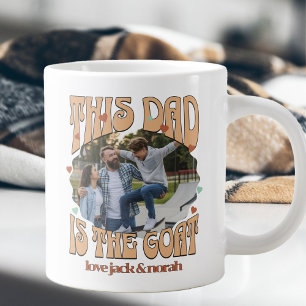 Retro Deze papa is de Geit Foto Mok