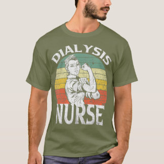 retro dialyse verpleegkundige waardering cadeau t-shirt
