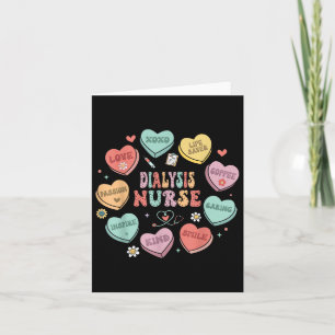Retro Dialyse Verpleegster Valentijnshart Vrouw Ve Kaart