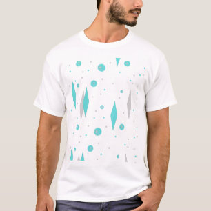 Rétro diamant de turquoise et T-shirt de Starburs