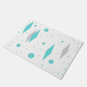 Rétro diamant de turquoise et tapis de porte de (Incliné)