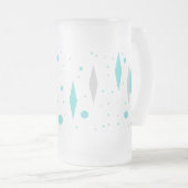 Rétro diamant de turquoise et tasse de Starburst (Devant droit)