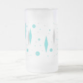 Rétro diamant de turquoise et tasse de Starburst (Centre)