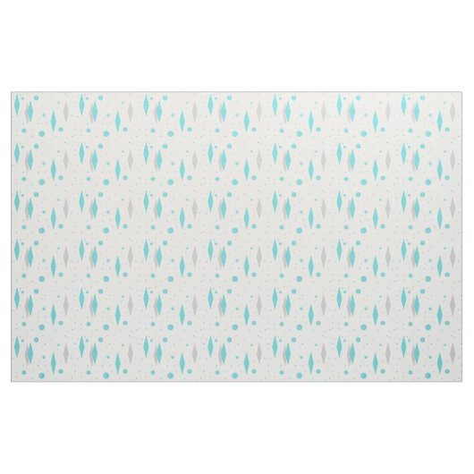 Rétro diamant de turquoise et tissu de coton de (Yard)