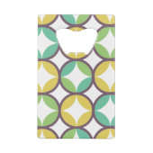 Retro Diamond dans Circle Pattern Blue Green Gold (Dos)