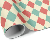 Retro Diamond kerstpapier Cadeaupapier (Rol Hoek)
