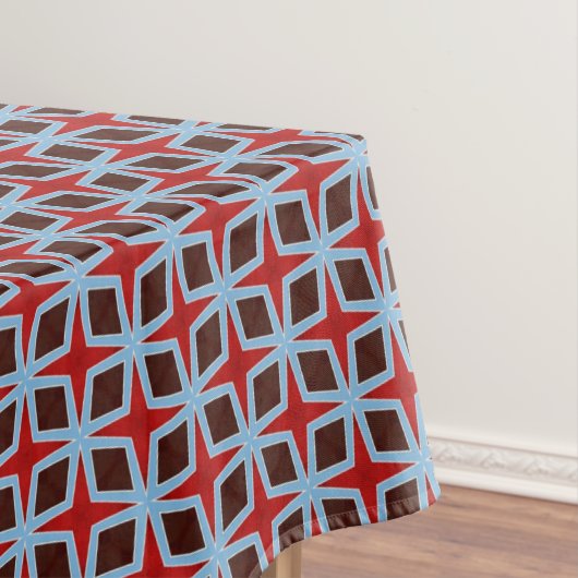 Retro Diamonds en sterren tablecloth Tafelkleed (Voorbeeld)