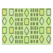 Retro Diamonds Rechthoeken Chartreuse Tafelkleed (Voorkant (Horizontaal))