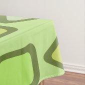Retro Diamonds Rechthoeken Chartreuse Tafelkleed (Voorbeeld)