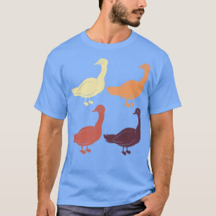 Retro Dierenvriend Gese Boerderij Bird Farmer Goos T-shirt