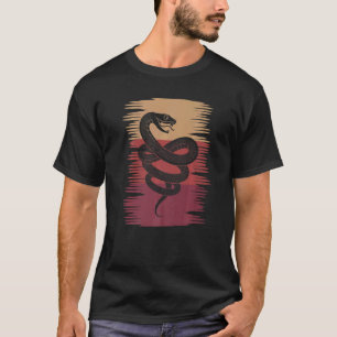 Retro Dierlijke Slang Reptiel Keeper Pet Snake T-shirt