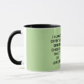Retro Dîner Choix Mug (Gauche)