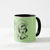 Retro Dîner Choix Mug (Devant droit)
