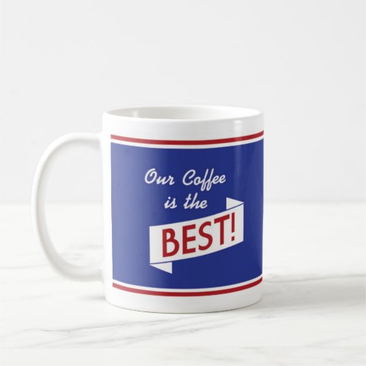 Retro Diner Coffee-Mok - Retro Design Drinkware Koffiemok (Links)