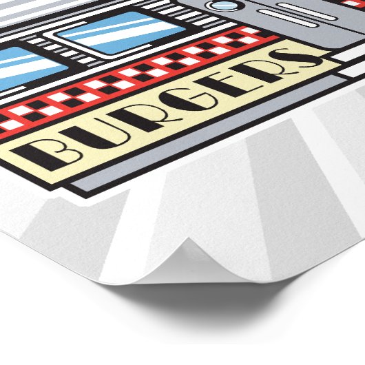 retro diner design poster (Hoek)