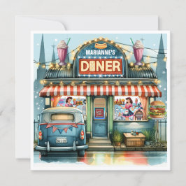 RETRO DINER FIFTIES KAART