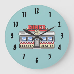 Retro DIner Grote Klok