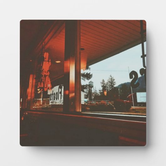 Retro Diner in de Pacific Northwest Fotoplaat (Voorkant)