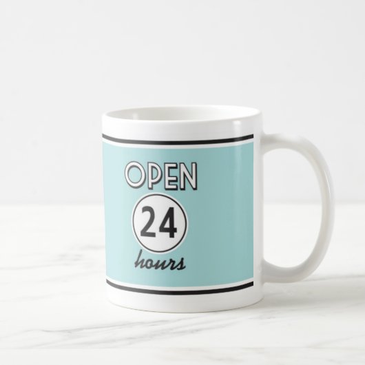 Retro Diner Koffie Mok - Retro Style Drinkware (Rechts)