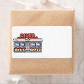 retro diner ontwerp etiket (Insitu)
