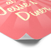 Retro Diner Poster Ice Cream Sundae (Hoek)