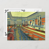 Retro Diner, Restaurant ou Bar Invitation d'ouvert (Devant / Derrière)