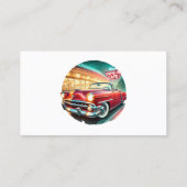 Retro Diner Visitekaartje (Achterkant)