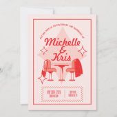 Retro Diner Wedding Invitation (Devant)
