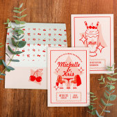 Retro Diner Wedding Invitation