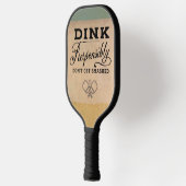 Retro Dink verantwoordelijk grappig Pickleball Paddle (Links)