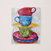 Retro Dinnerware collage Legpuzzel (Verticaal)