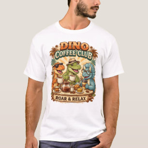 Retro Dino Coffee Club T-shirt