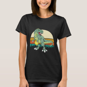 Retro Dino Dinosaur Golfer Cadeau T Rex Disc Golf T-shirt