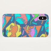 Retro Dinosaur 90s iPhone case (Achterkant (horizontaal))