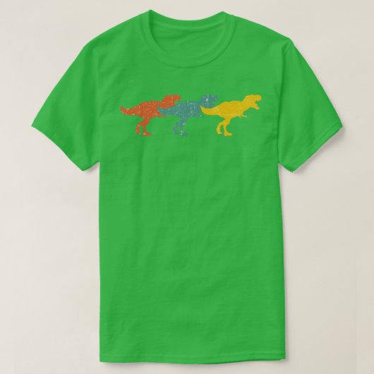 retro dinosaur trex nood  t-shirt (Design voorkant)