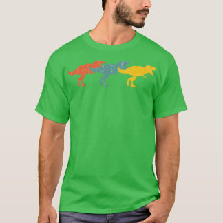 retro dinosaur trex nood  t-shirt