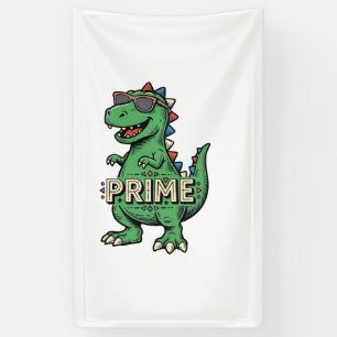 Retro Dinosaurus Zonnebril Prime Cartoon T-shirt_1 Spandoek