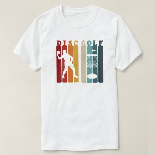 Retro Disc Golf Design | Frisbee Lover T-shirt (Design voorkant)