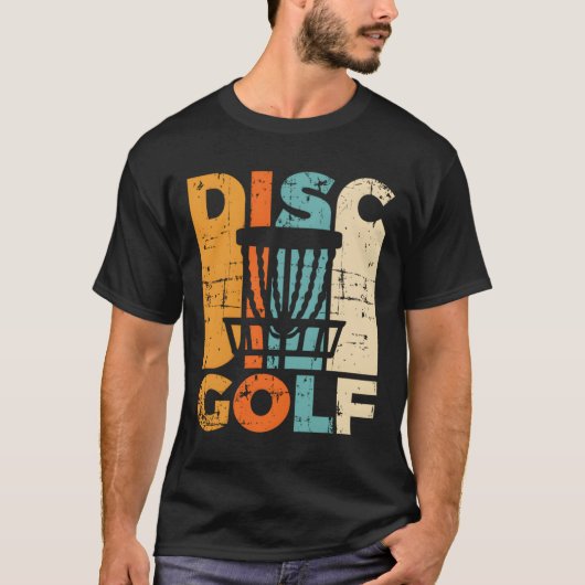 Retro Disc Golf  Disc Golfer Gift Disc Golf T-shirt (Voorkant)