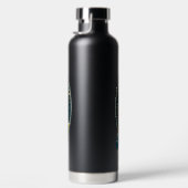 Retro Disc Golf Psychedelic AI Art Waterfles (Rechts)