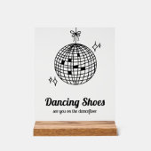 Retro Disco Ball Dancing Chaussures Mariage (Recto)