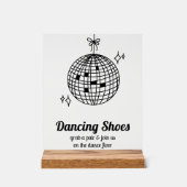 Retro Disco Ball Dancing Chaussures Mariage (Recto)