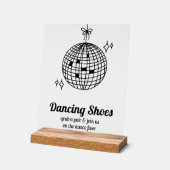 Retro Disco Ball Dancing Chaussures Mariage (Angle)