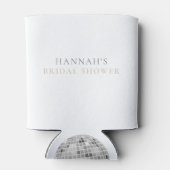 Retro Disco Ball Vrijgezellenfeest Disco Babe Blikjeskoeler (Achterkant)