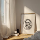 Retro Disco Ball Wall Art Poster