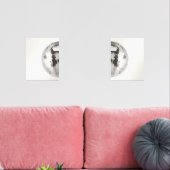 Retro Disco Ball Wall Art Set van 2 (Woonkamer)